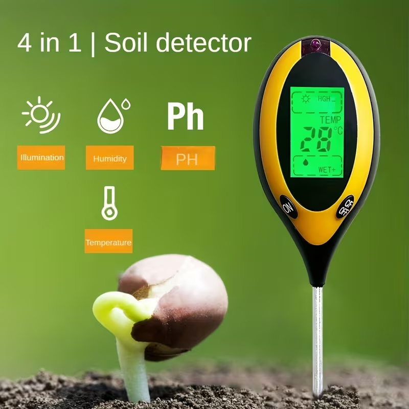 Soil Ph Meter - Testeur d'humidité du sol 4-en-1 –
