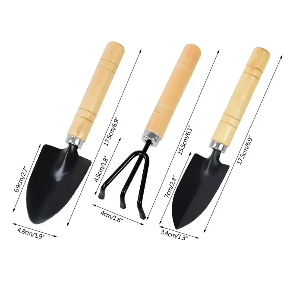 Garden Hand Trowel - Ensemble de 3 outils de jardin