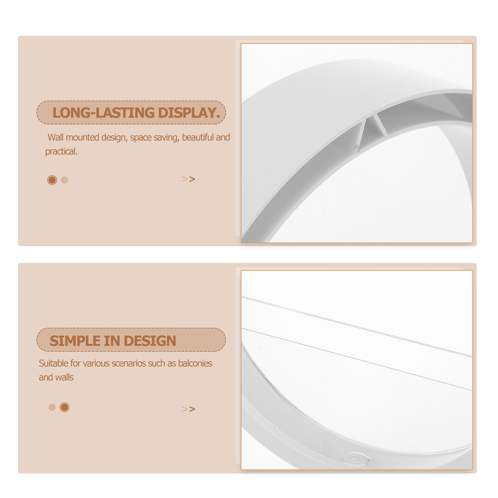 Vase mural rond transparent hy - Vertical Wall Planter avis et prix