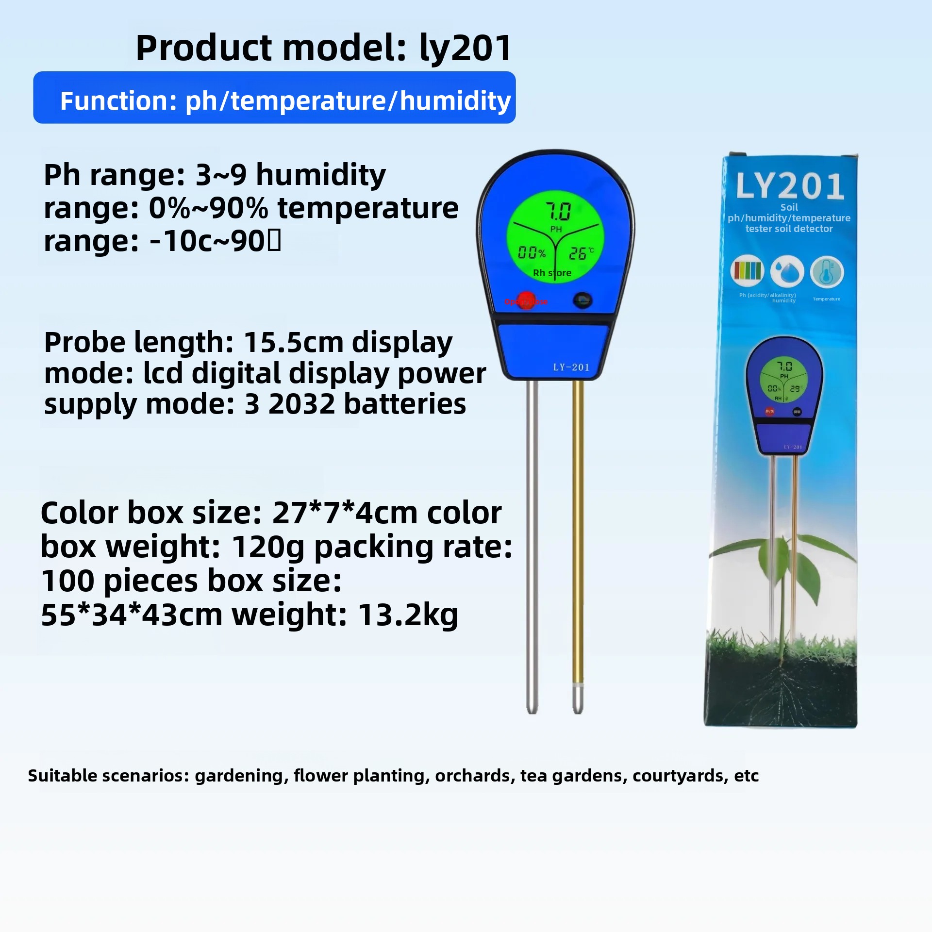 Testeur d'humidité du sol, de  - Soil Ph Meter avis et prix