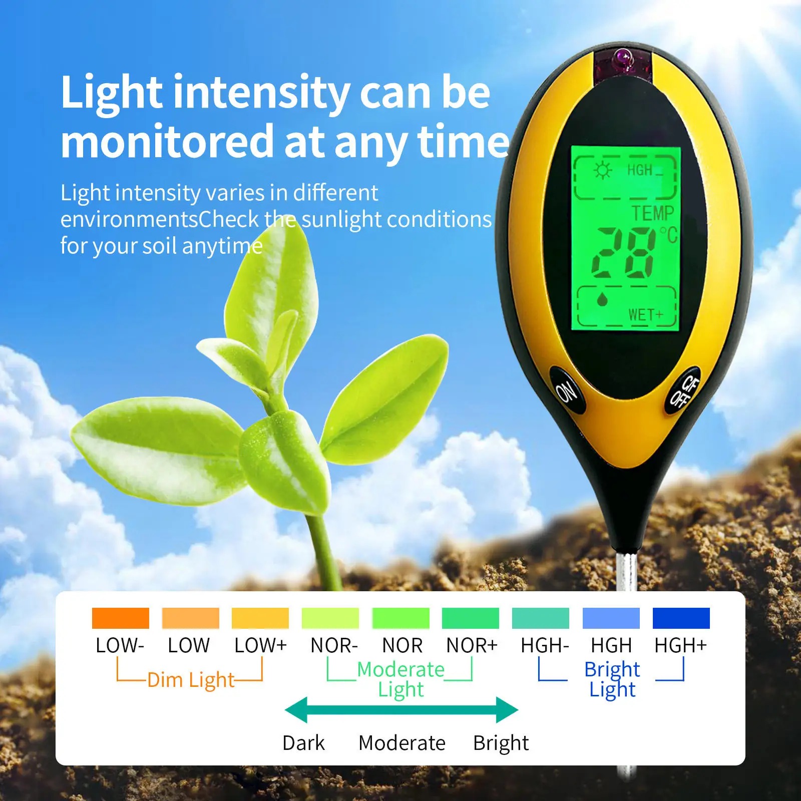 Testeur portable de pH et d'hu - Soil Ph Meter avis et prix