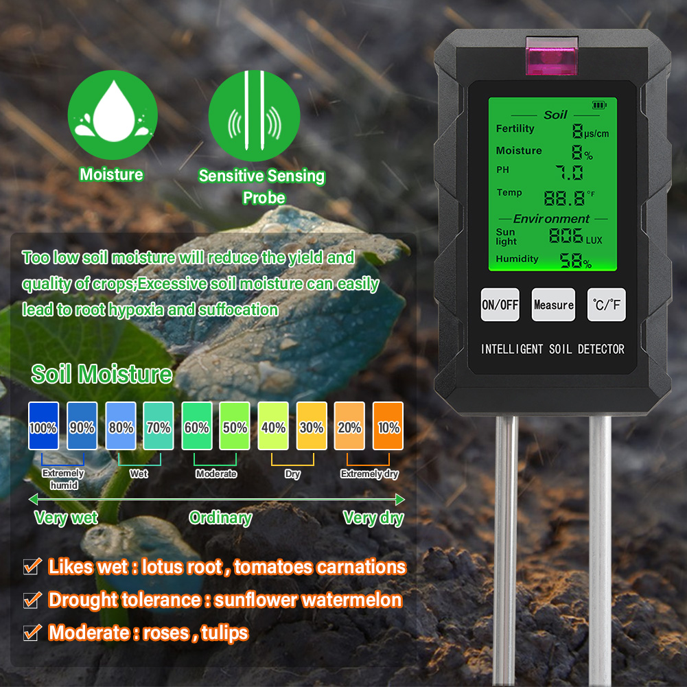 Testeur de sol numérique 6 en  - Soil Ph Meter avis et prix
