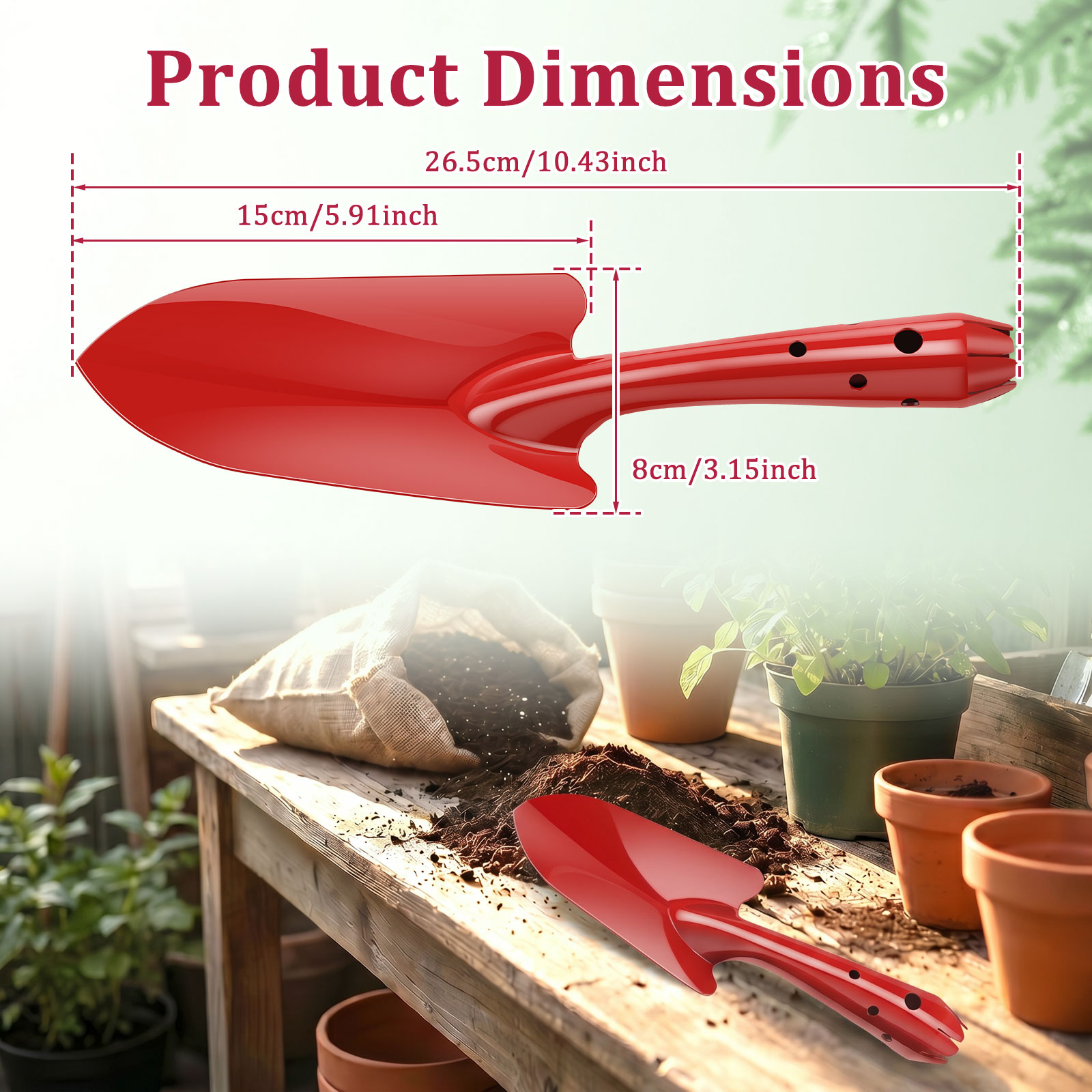 Truelle de jardin en métal rés - Garden Hand Trowel avis et prix