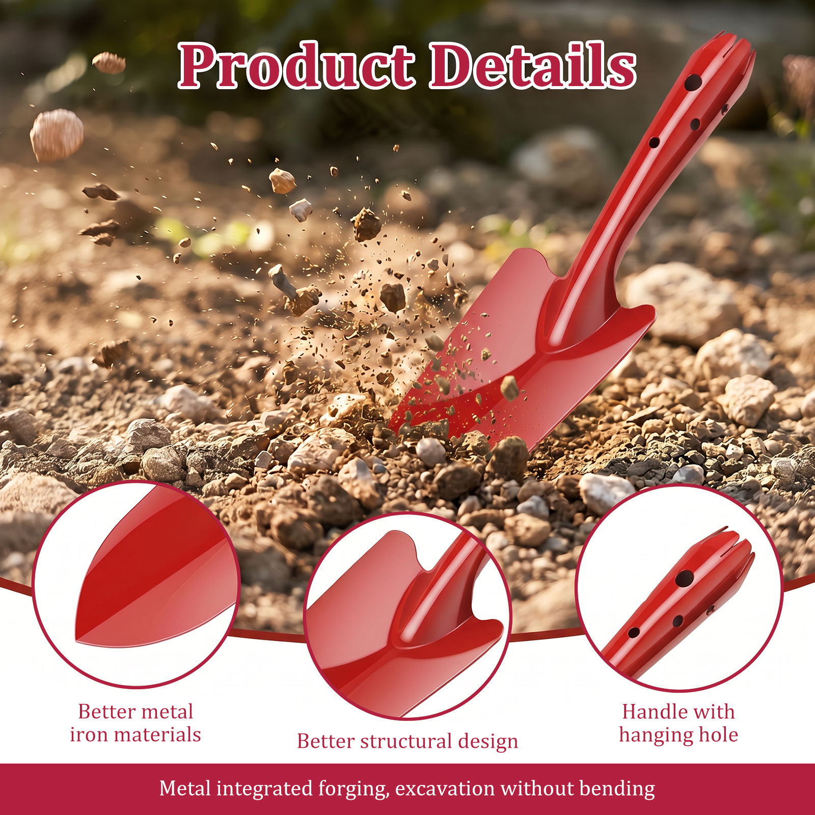 Truelle de jardin en métal rés - Garden Hand Trowel avis et prix