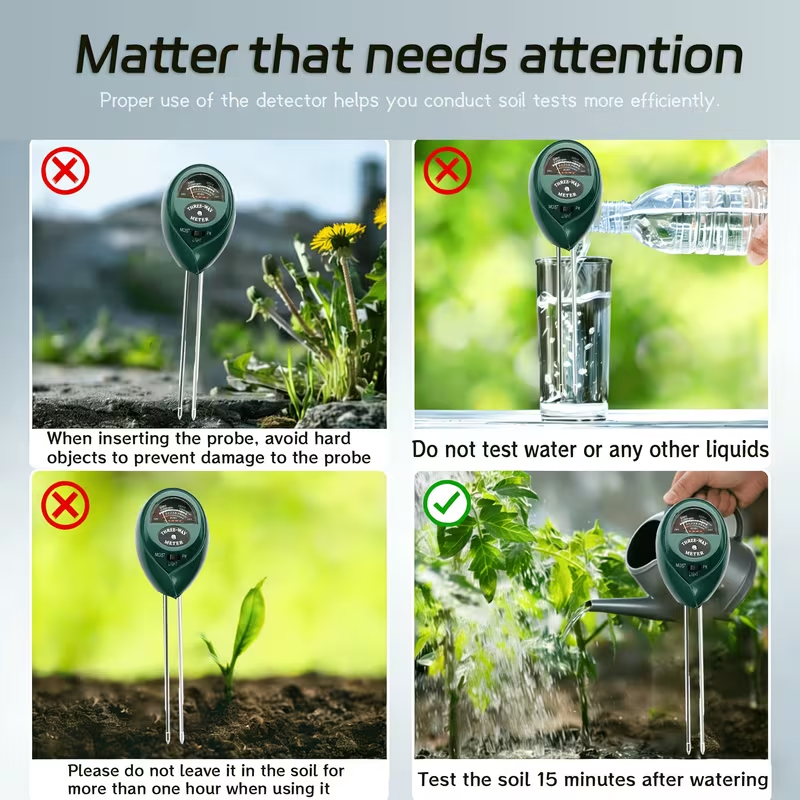 Testeur de sol 3-en-1 (humidit - Soil Ph Meter avis et prix
